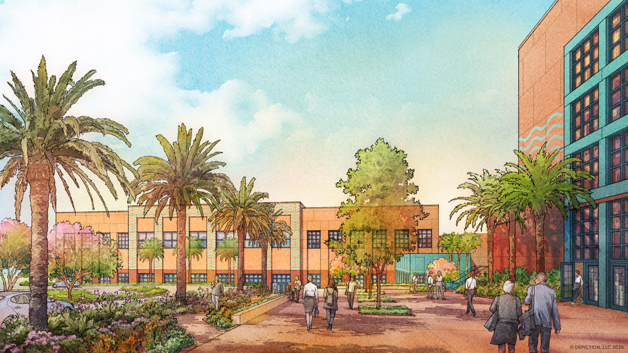 View From Dolphin Walking Towards New Meeting Spaces